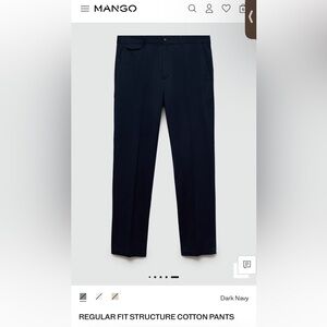 Mango Dark Navy Pants